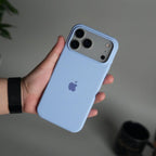 iPhone 17 Pro Max Liquid Silicone Case Cover (Baby Blue)