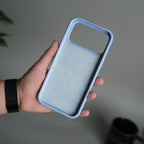 iPhone 17 Pro Max Liquid Silicone Case Cover (Baby Blue)