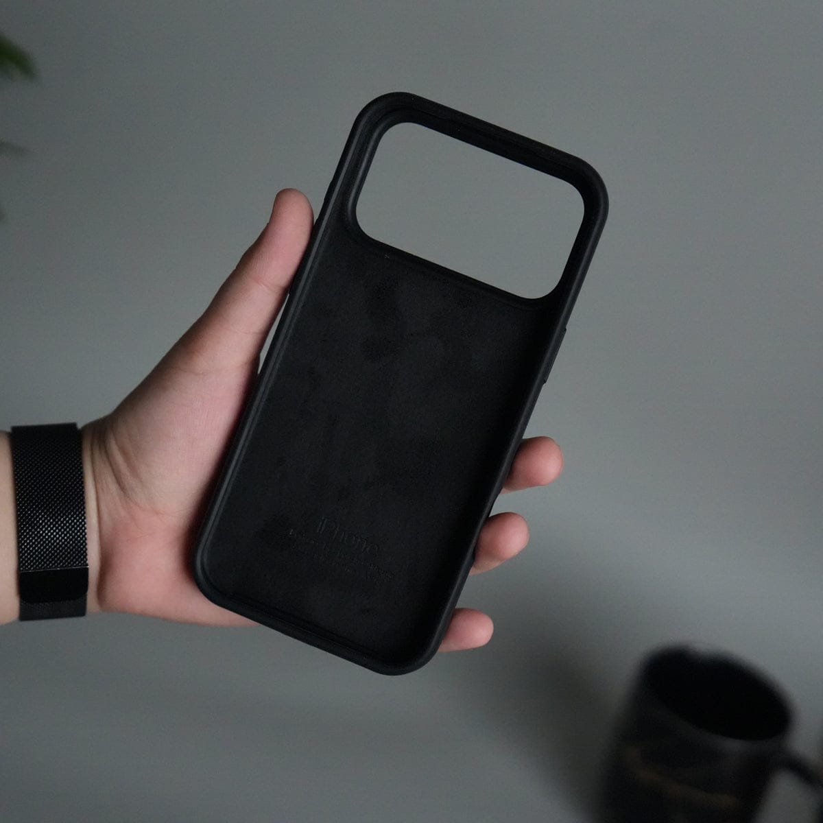 iPhone 17 Pro Max Liquid Silicone Case Cover | Black