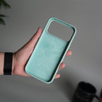 iPhone 17 Pro Max Liquid Silicone Case Cover (Mint Green)
