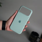 iPhone 17 Pro Max Liquid Silicone Case Cover (Mint Green)