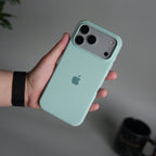 iPhone 17 Pro Max Liquid Silicone Case Cover (Mint Green)