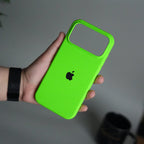 iPhone 17 Pro Max Liquid Silicone Case Cover | Neon Green