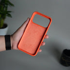 iPhone 17 Pro Max Liquid Silicone Case Cover (Orange)