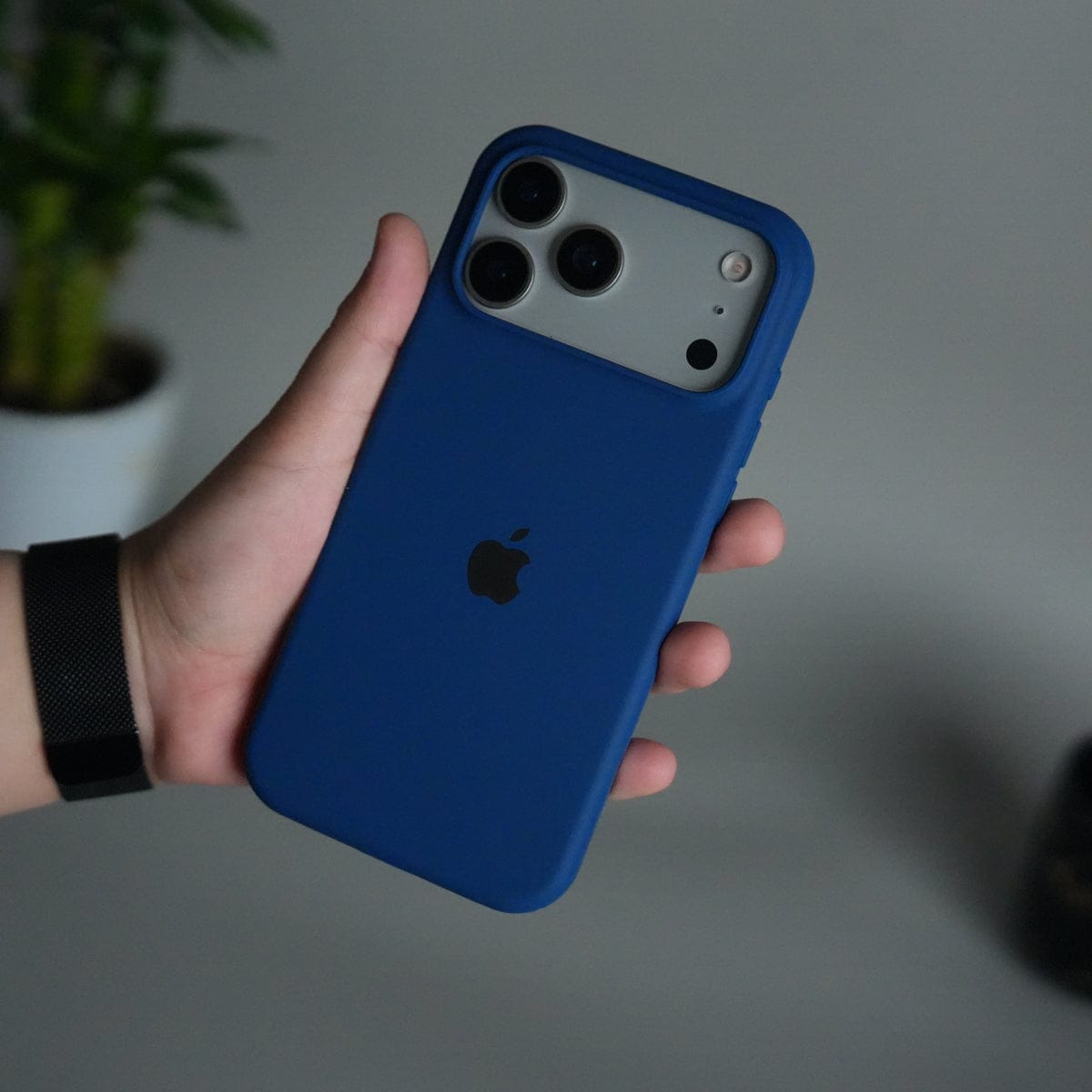 iPhone 17 Pro Max Liquid Silicone Case Cover (Pacific Blue)