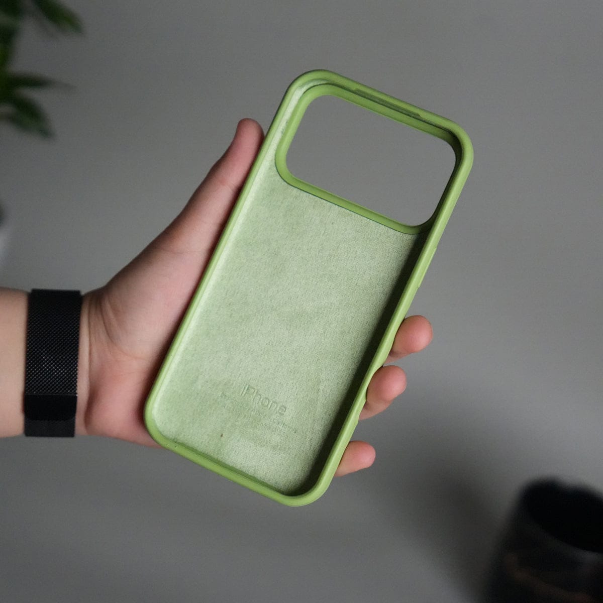 iPhone 17 Pro Max Liquid Silicone Case Cover (Pista Green)