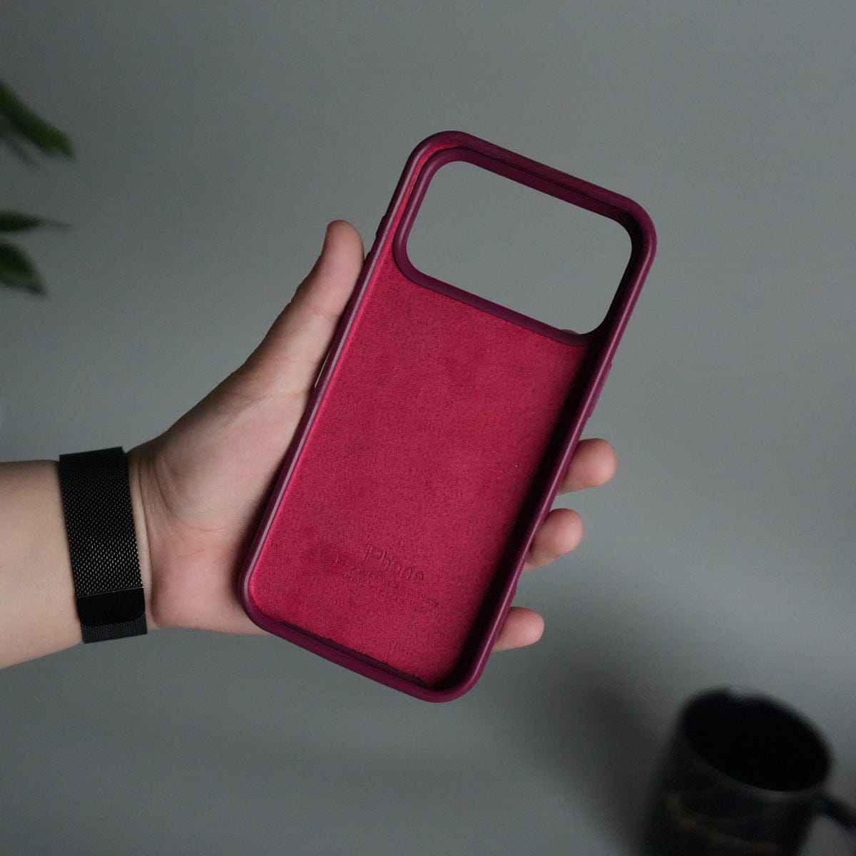 iPhone 17 Pro Max Liquid Silicone Case Cover (Plum)