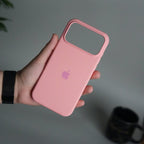 iPhone 17 Pro Max Liquid Silicone Case Cover (Rose Pink)