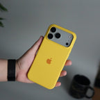 iPhone 17 Pro Max Liquid Silicone Case Cover (Yellow)