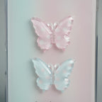 iPhone Series Luxury 3D Butterfly Gradient Case with Pearl Beaded Wristlet