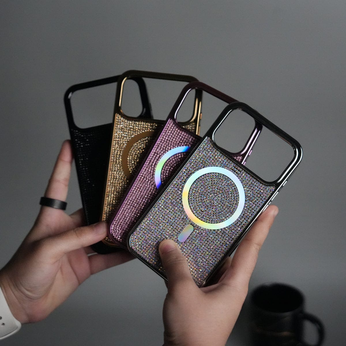iPhone 17 Pro Max Luxury Diamond Case Cover