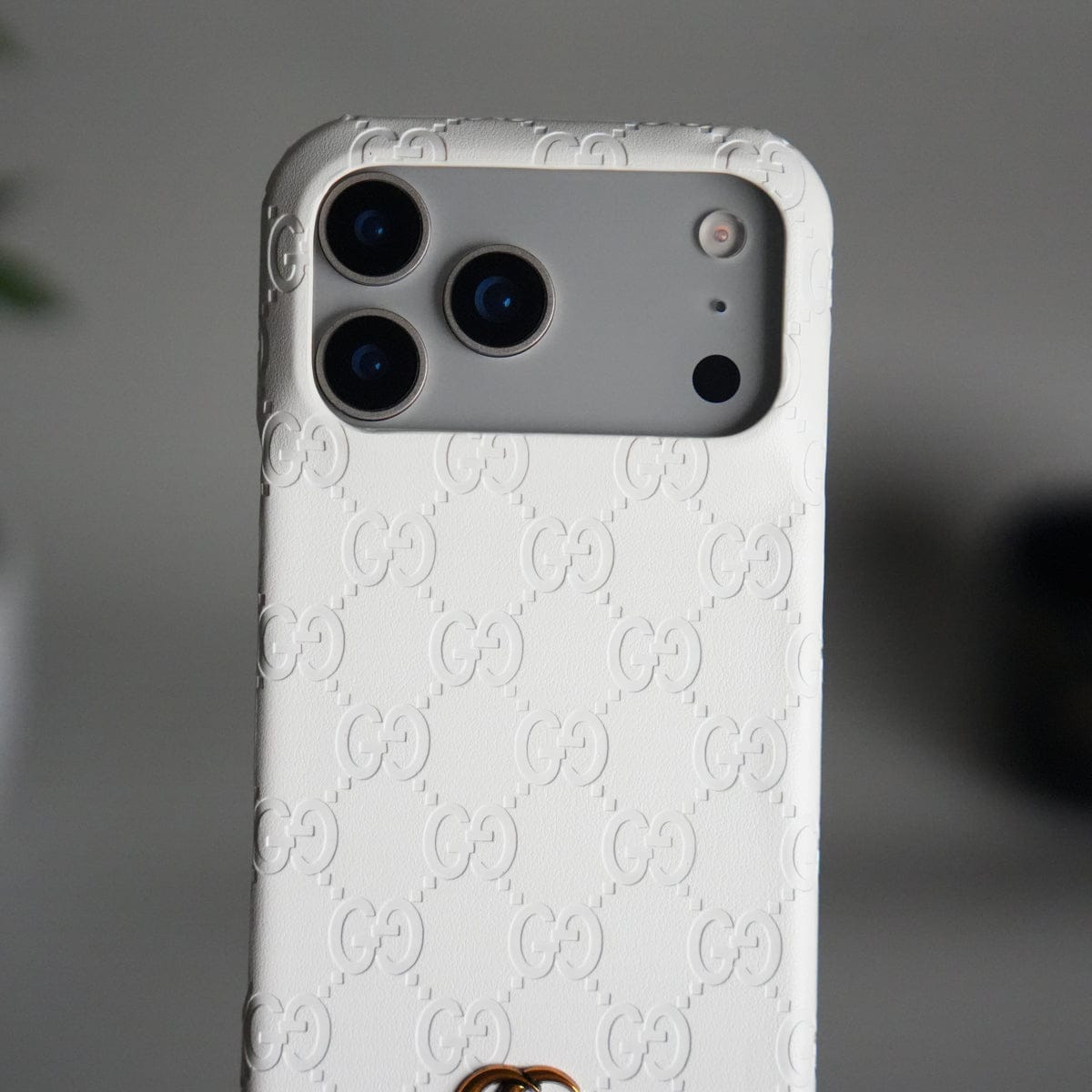 iPhone 17 Pro Max Luxury GG Fashion Leather Brand Case Cover
