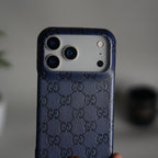 iPhone 17 Pro Max Luxury GG Fashion Leather Brand Case Cover
