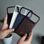 iPhone 17 Pro Max Luxury GG Fashion Leather Brand Case Cover