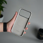 iPhone 17 Pro Max Luxury Leather MagSafe Case | Metal Ring Stand and Grip Holder Cover