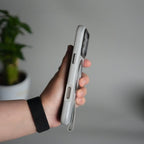 iPhone 17 Pro Max Luxury Leather MagSafe Case | Metal Ring Stand and Grip Holder Cover