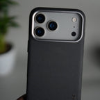 iPhone 17 Pro Max Luxury Leather Matte Case | Slim Protective Metal Frame Back Cover