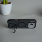 iPhone 17 Pro Max Magnetic Ring Stand Case | Frosted Shockproof Back Cover with Metal Kickstand & MagSafe Support