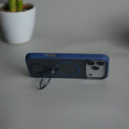 iPhone 17 Pro Max Magnetic Ring Stand Case | Frosted Shockproof Back Cover with Metal Kickstand & MagSafe Support