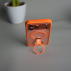 iPhone 17 Pro Max Magnetic Ring Stand Case | Frosted Shockproof Back Cover with Metal Kickstand & MagSafe Support