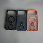 iPhone 17 Pro Max Magnetic Ring Stand Case | Frosted Shockproof Back Cover with Metal Kickstand & MagSafe Support