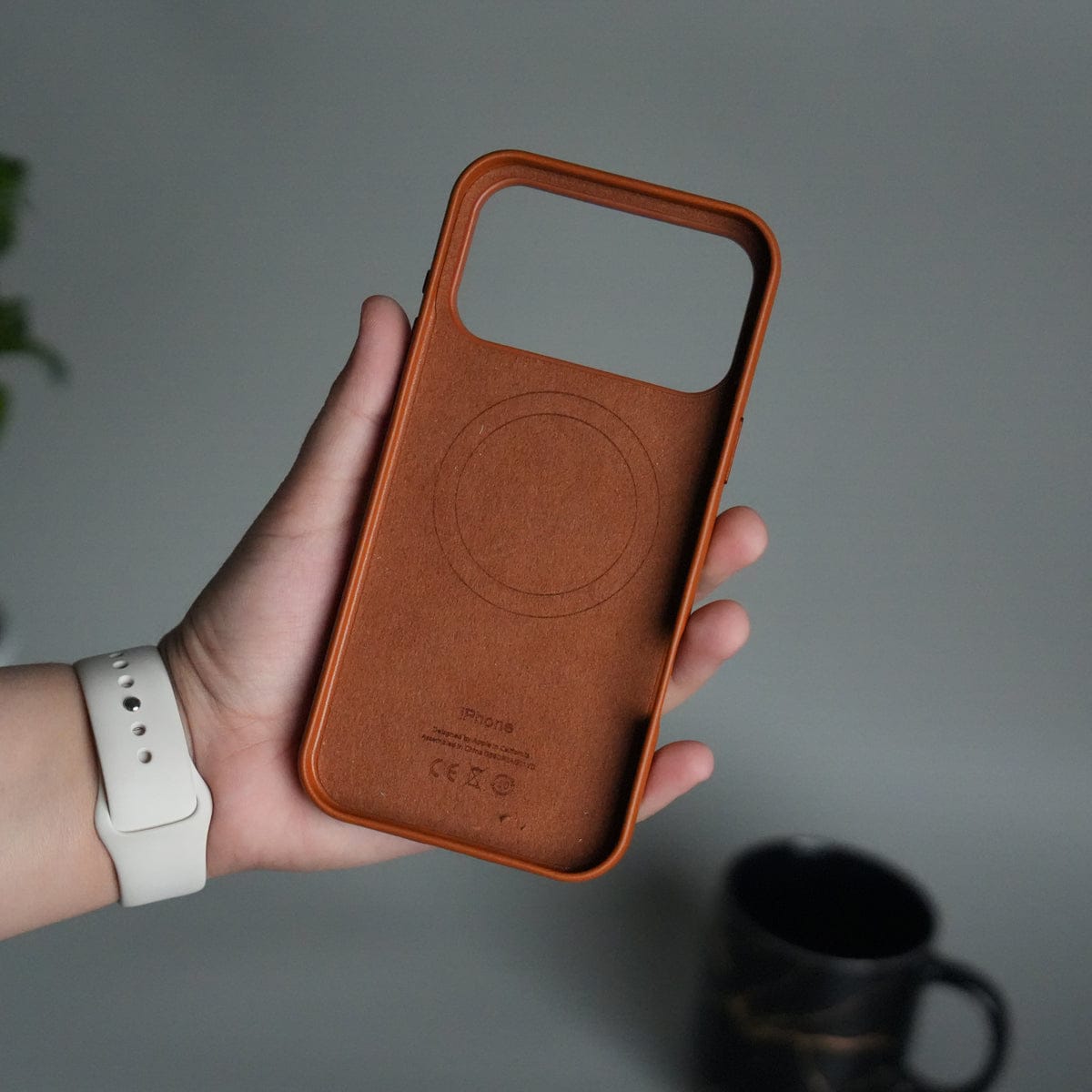 iPhone 17 Pro Max MagSafe PU Leather Back Cover | Premium PU Leather | Slim & Elegant Hard Case
