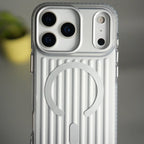 iPhone 17 Pro Max MagSafe Suitcase Design Case | Shiny Texture Back Cover