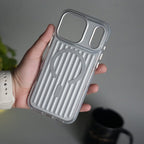 iPhone 17 Pro Max MagSafe Suitcase Design Case | Shiny Texture Back Cover