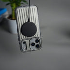 iPhone 17 Pro Max MagSafe Suitcase Design Case | Shockproof Ribbed Texture Back Cover
