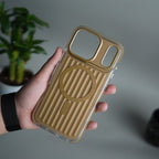 iPhone 17 Pro Max MagSafe Suitcase Design Case | Shockproof Ribbed Texture Back Cover