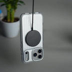 iPhone 17 Pro Max MagSafe Suitcase Design Case | Shockproof Ribbed Texture Back Cover