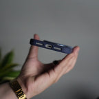 iPhone 17 Pro Max Matte Shockprof Case with Metal 360° Kickstand