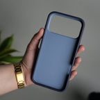 iPhone 17 Pro Max Matte Shockprof Case with Metal 360° Kickstand