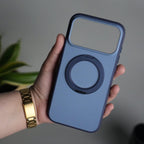 iPhone 17 Pro Max Matte Shockprof Case with Metal 360° Kickstand