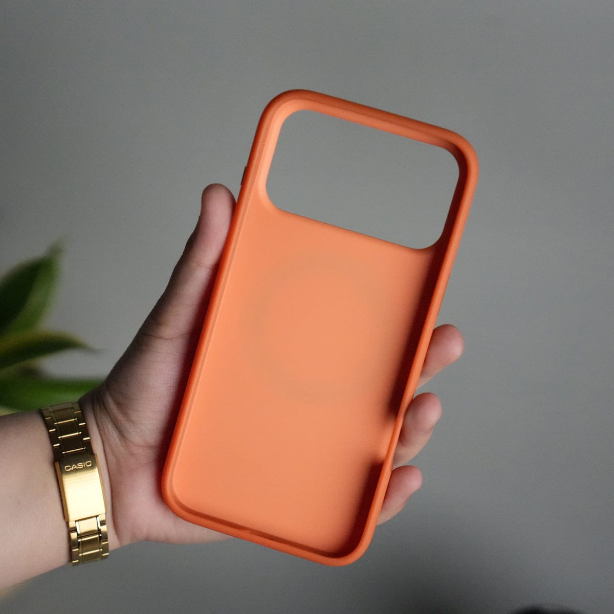 iPhone 17 Pro Max Matte Shockprof Case with Metal 360° Kickstand