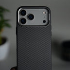 iPhone 17 Pro Max Metal Camera Ring Carbon Fiber Design MagSafe Cover