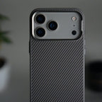 iPhone 17 Pro Max Metal Camera Ring Carbon Fiber Design MagSafe Cover