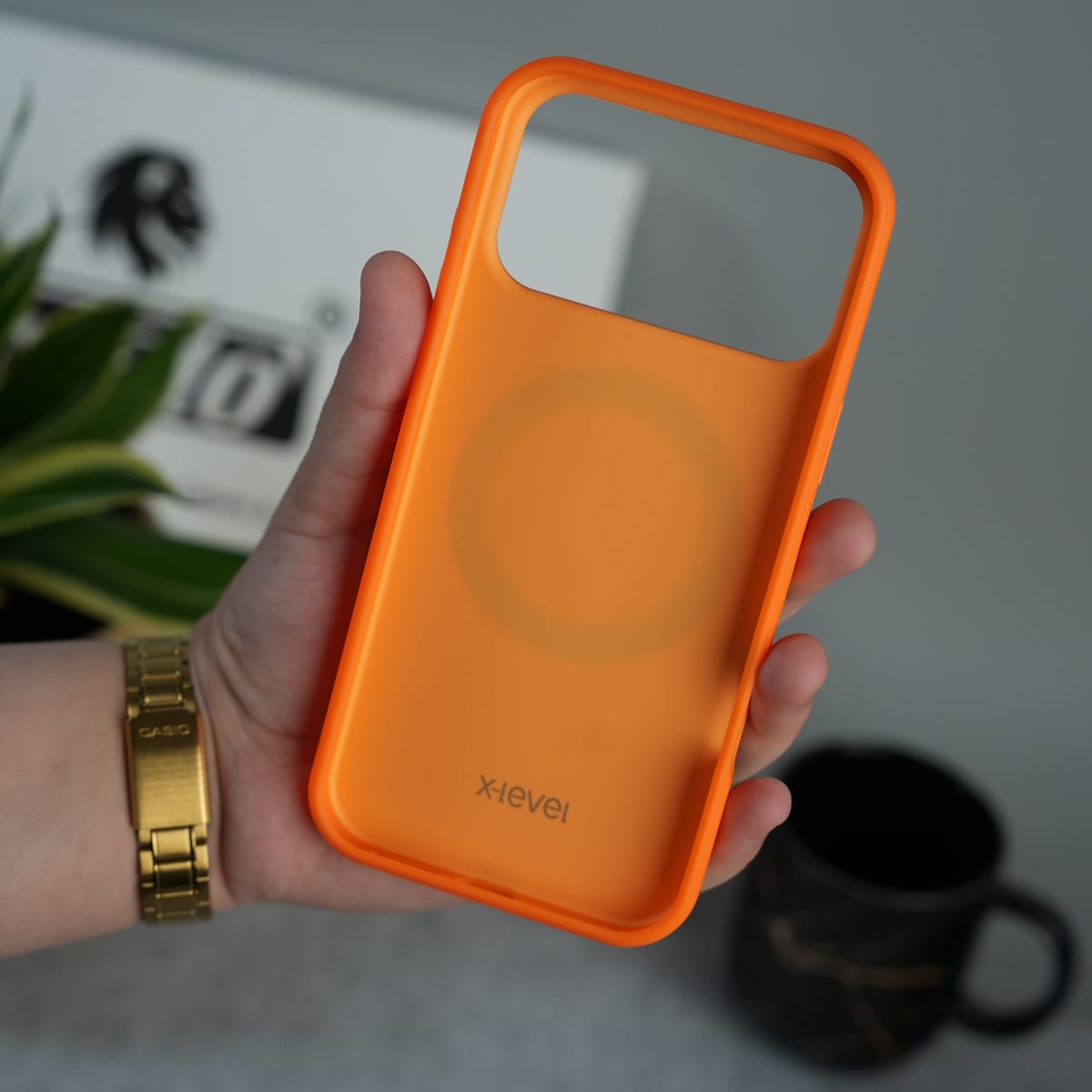 iPhone 17 Pro Max Premium Magnetic Stand Ring Case
