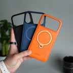 iPhone 17 Pro Max Premium PU Leather Kickstand Case | Luxury Shockproof Protective Back Cover