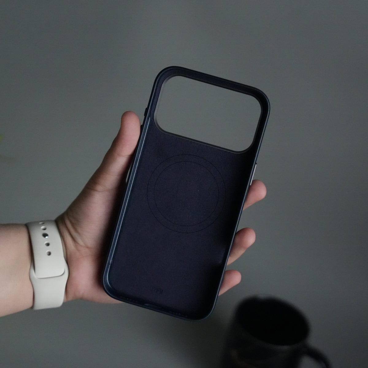 iPhone 17 Pro Max PU Leather Case with Metal Camera Frame & 360° Rotating Metal Stand