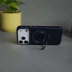 iPhone 17 Pro Max PU Leather Case with Metal Camera Frame & 360° Rotating Metal Stand