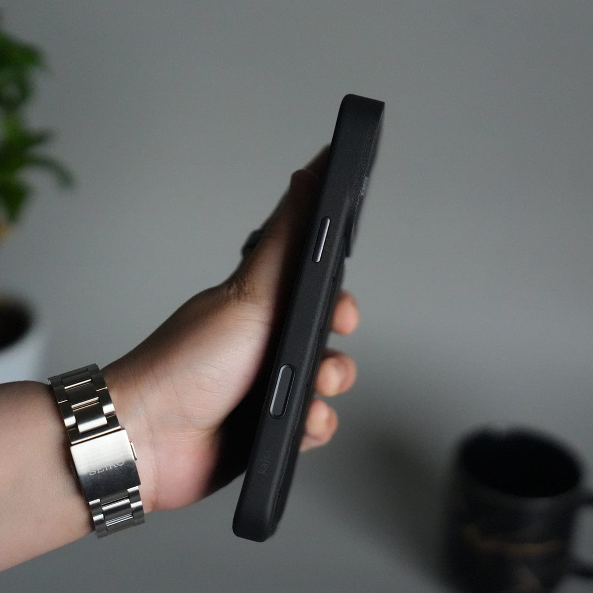 iPhone 17 Pro Max PUFF Leather Metallic Camera Frame Case Cover