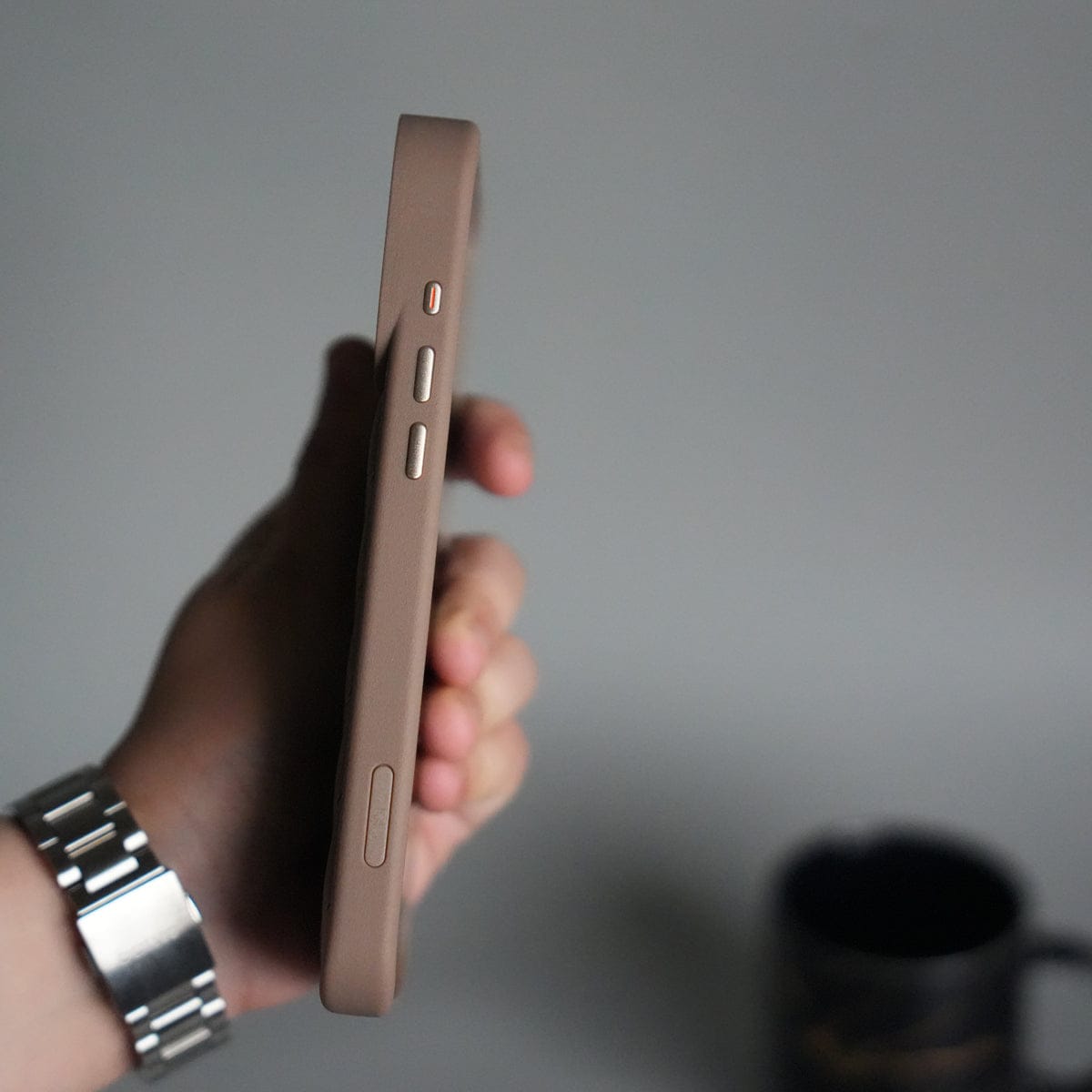 iPhone 17 Pro Max PUFF Leather Metallic Camera Frame Case Cover
