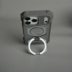 iPhone 17 Pro Max – Rugged Armor MagSafe Case with Metal Kickstand