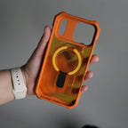 iPhone 17 Pro Max – Rugged Armor MagSafe Case with Metal Kickstand