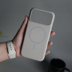 iPhone 17 Pro Max Soft Touch MagSafe Case | Matte Finish | Titanium Gray