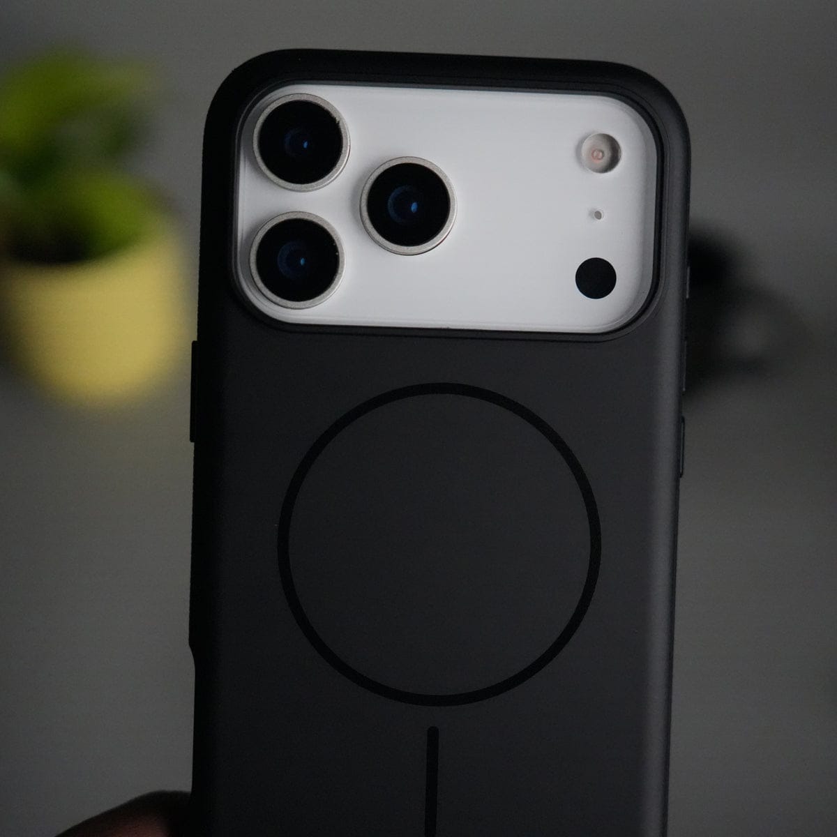 iPhone 17 Pro Max Soft Touch MagSafe Case | Matte Finish with Color Camera Frame