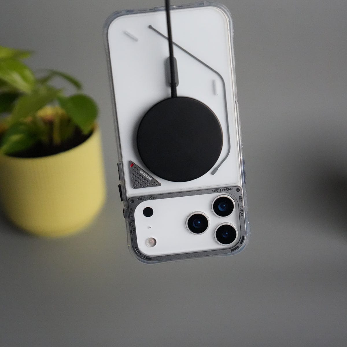 iPhone 17 Pro Max TechLine Transparent MagSafe Case with Metal Camera Bump Back Cover