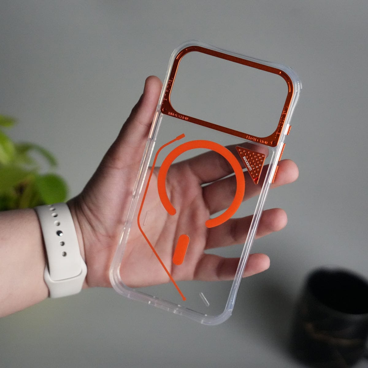 iPhone 17 Pro Max TechLine Transparent MagSafe Case with Metal Camera Bump Back Cover