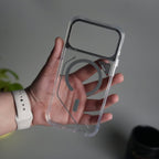 iPhone 17 Pro Max TechLine Transparent MagSafe Case with Metal Camera Bump Back Cover